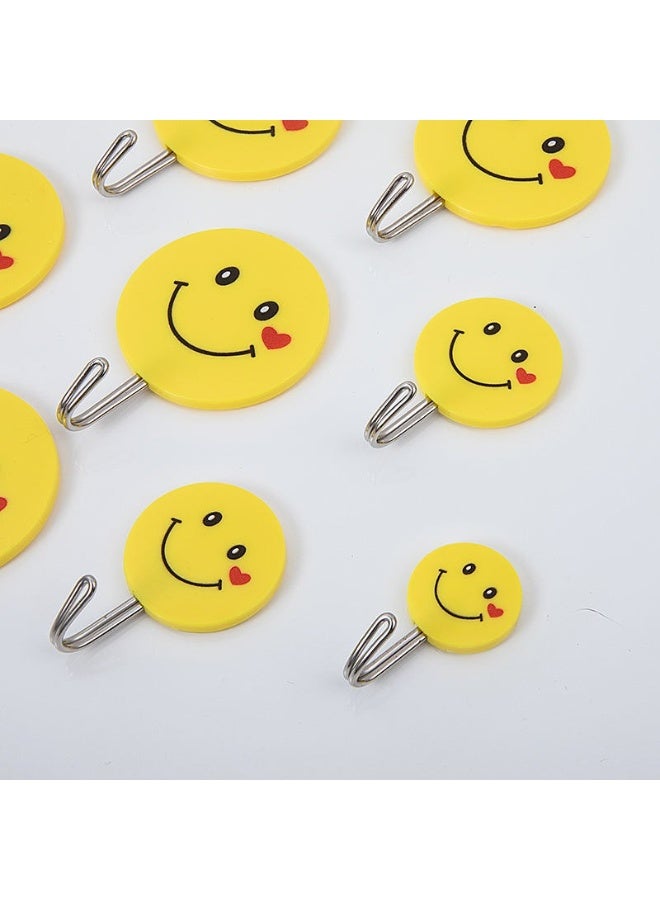 Smiley emojis Self-Adhesive Wall Hooks, Heavy-Duty Cartoon Animal Hook Hanger for Kitchen, Bathroom, Door, or Wall - Image 3